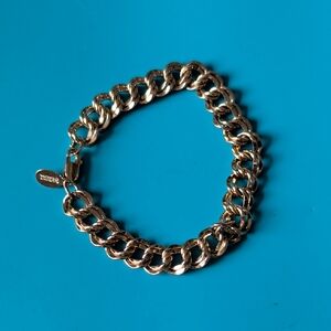 Disney Gold Over Sterling Silver Anniversary Charm Bracelet